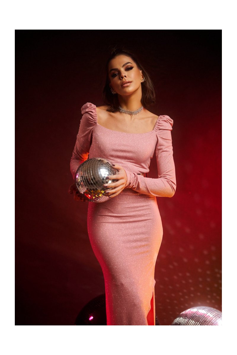 Φόρεμα ελαστικό με σκίσιμο Micela