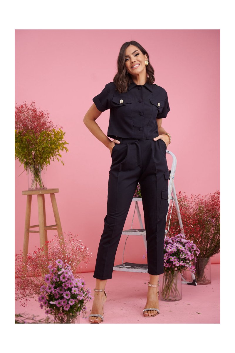 Παντελόνι με τσέπες στα πλάγια Umiko Brigitte Boutique