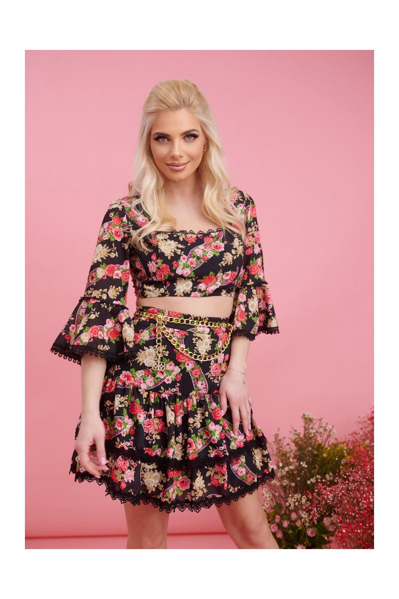 Γυναικεία φούστα μίνι floral Elodie Brigitte Boutique