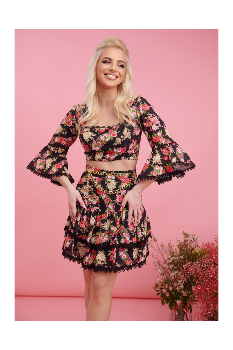 Γυναικεία φούστα μίνι floral Elodie Brigitte Boutique