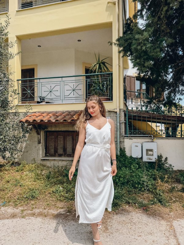 Γυναικείο φόρεμα lingerie στρας
