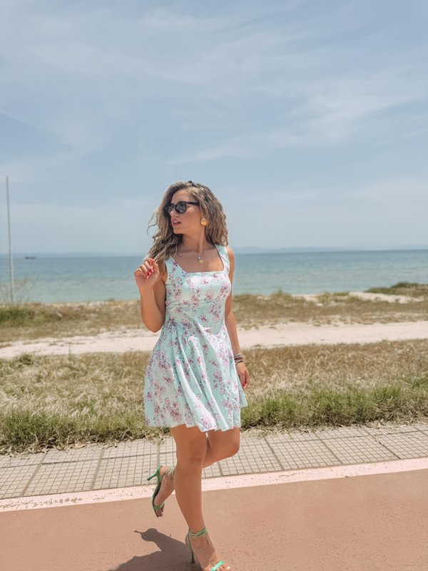 Γυναικείο mini floral φορεμα