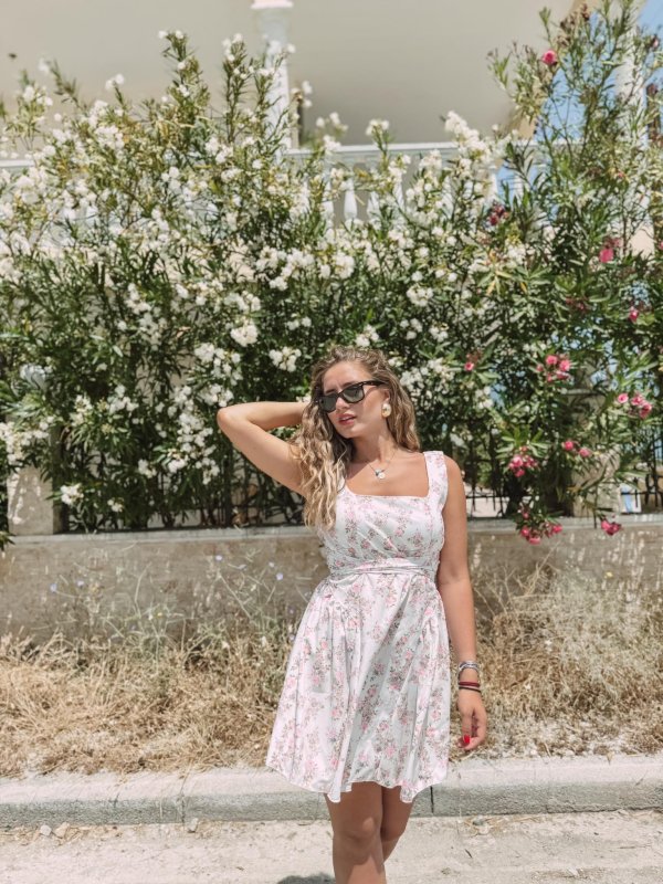 Γυναικείο mini floral φόρεμα