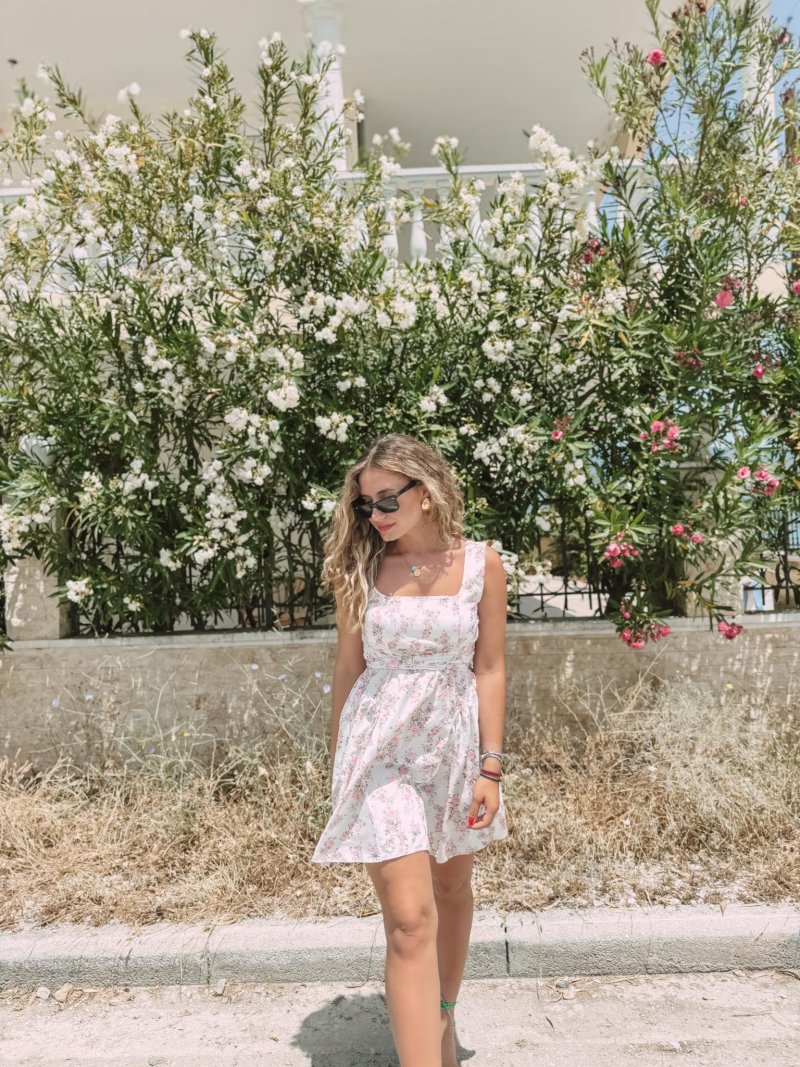 Γυναικείο mini floral φόρεμα