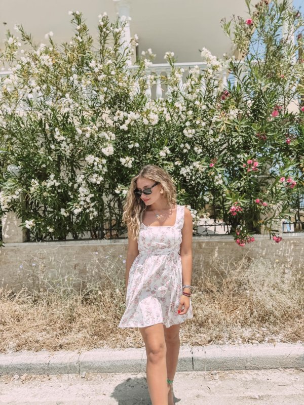 Γυναικείο mini floral φόρεμα