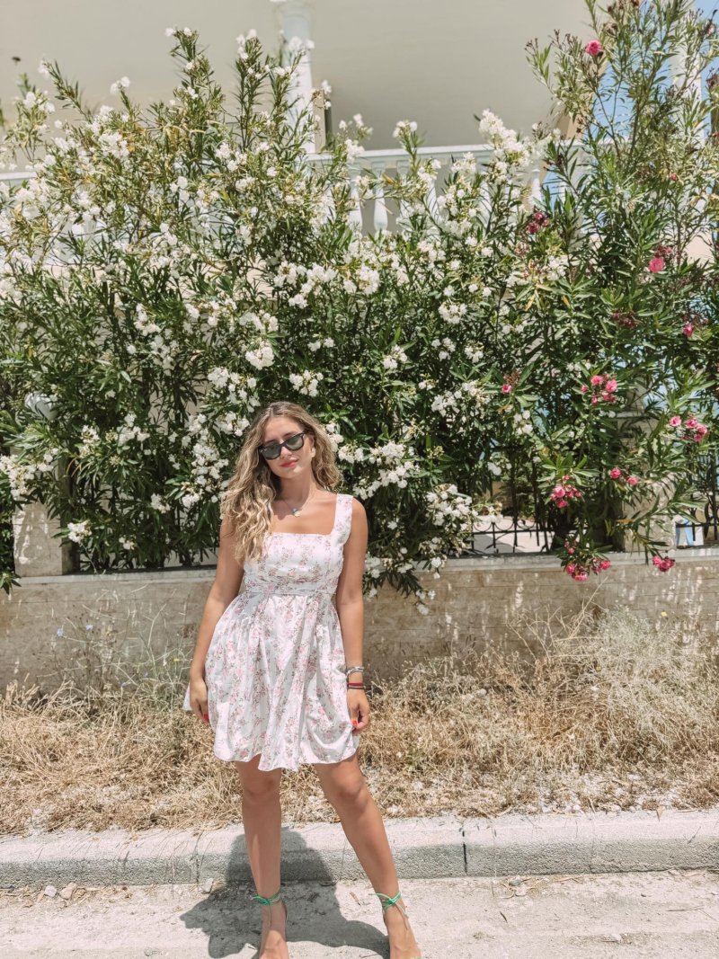 Γυναικείο mini floral φόρεμα