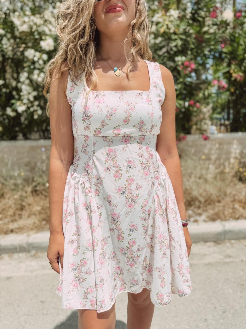 Γυναικείο mini floral φόρεμα