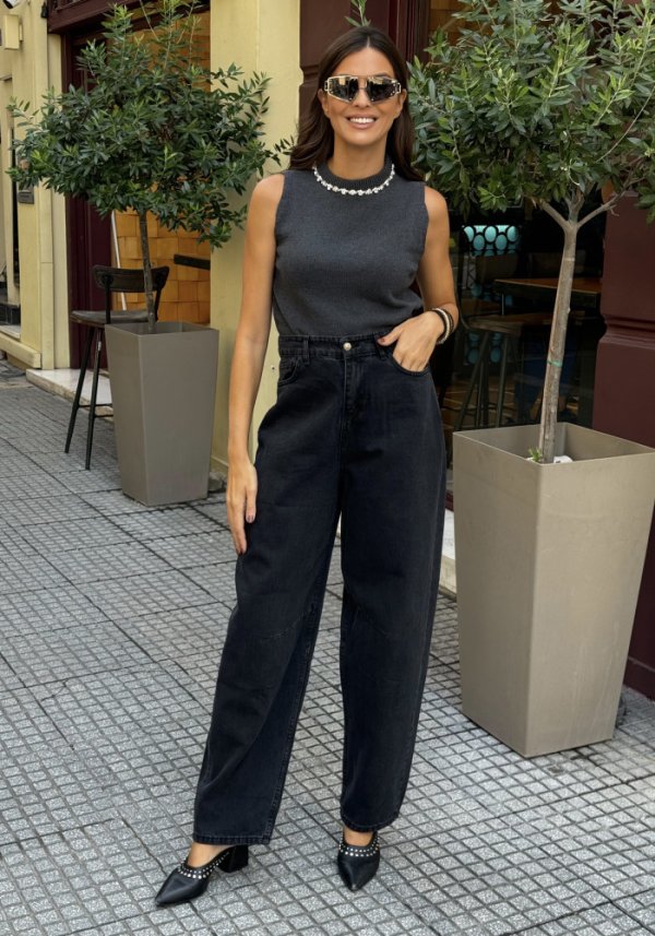 Τζιν moms fit ψηλόμεσο φαρδύ Lahaba Brigitte