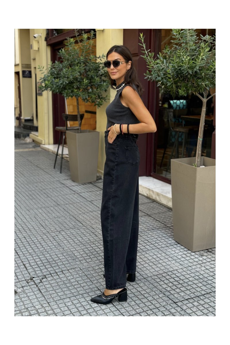 Γυναικείο τζιν moms fit ψηλόμεσο φαρδύ Lahaba Brigitte