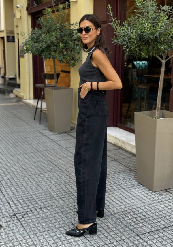 Τζιν moms fit ψηλόμεσο φαρδύ Lahaba Brigitte