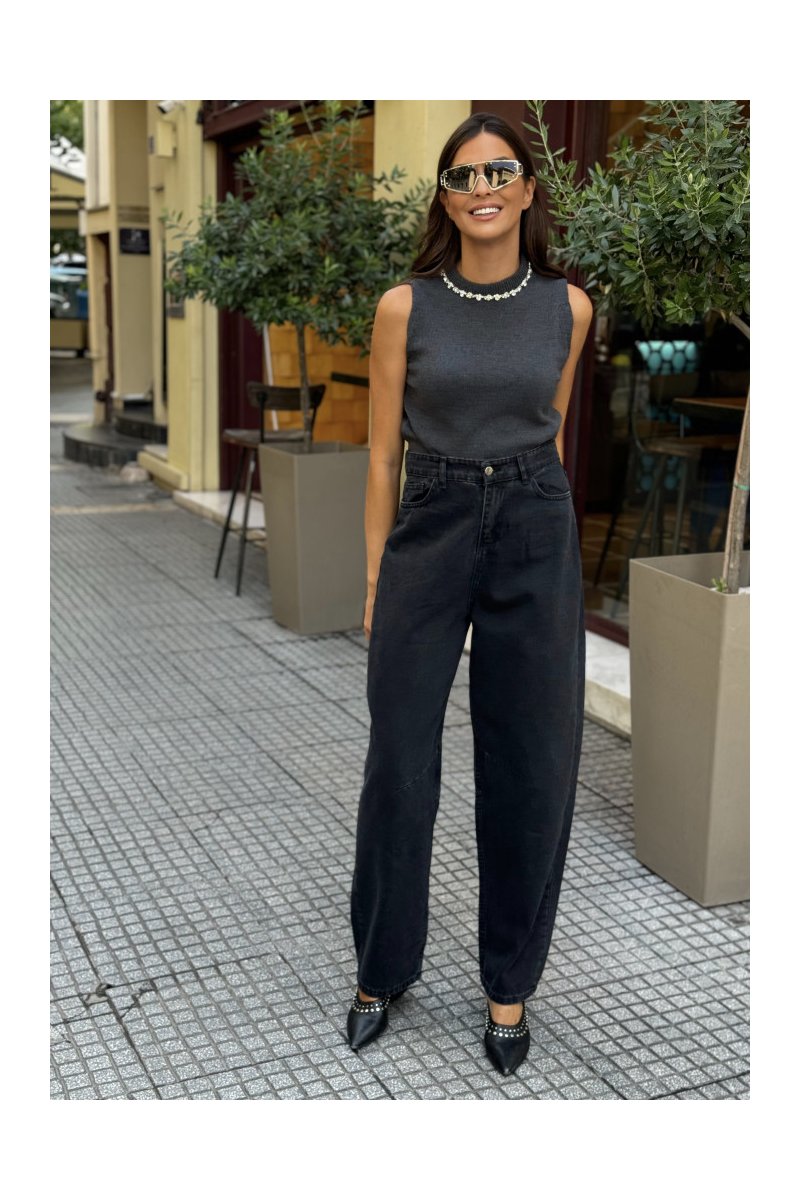 Γυναικείο τζιν moms fit ψηλόμεσο φαρδύ Lahaba Brigitte