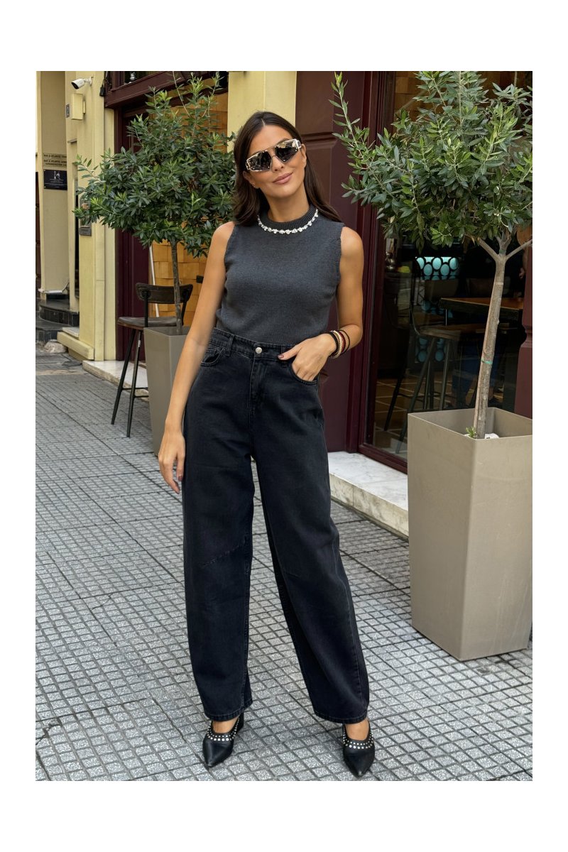 Γυναικείο τζιν moms fit ψηλόμεσο φαρδύ Lahaba Brigitte