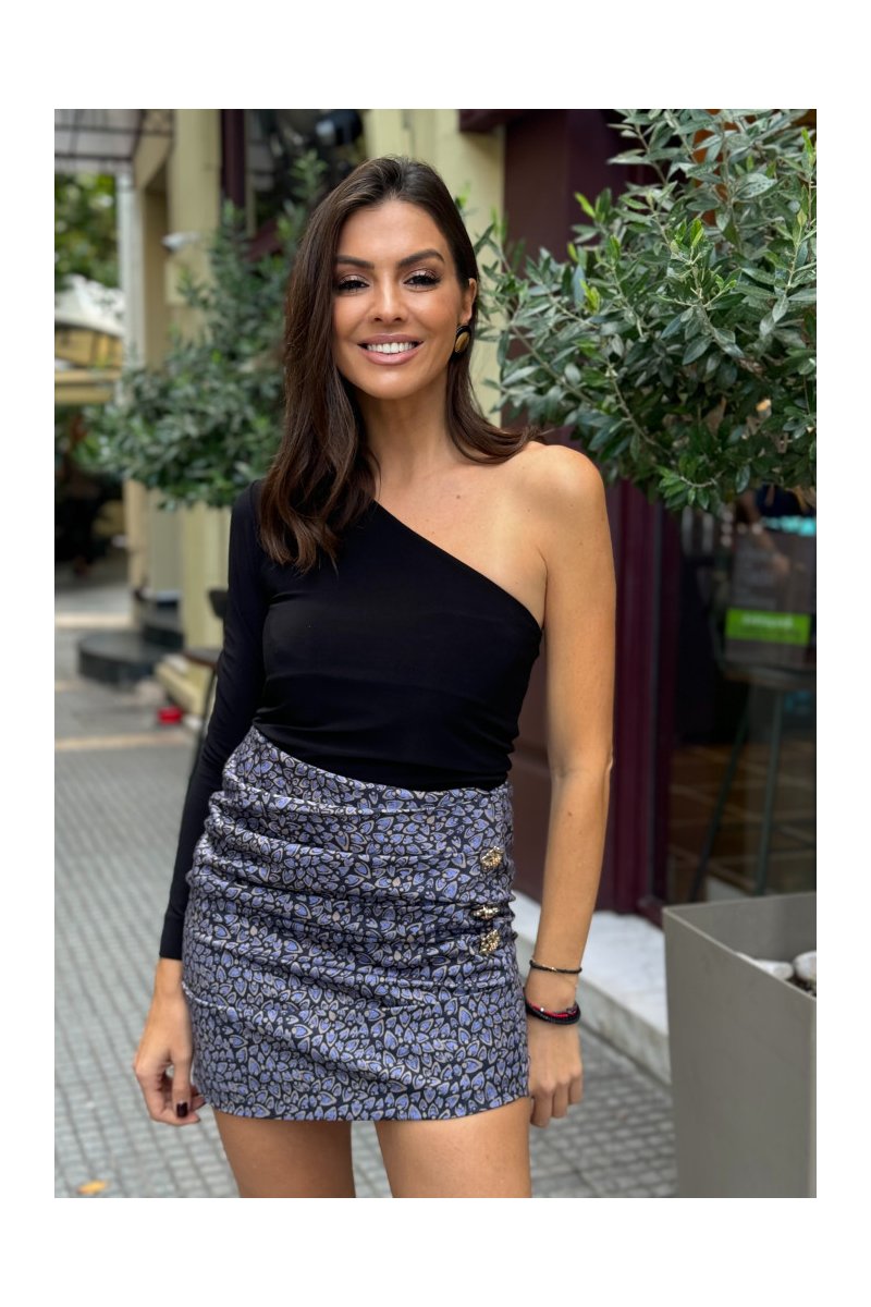Brigitte Boutique: Μίνι Φούστα Λαχούρ με Στρας - Ιδανική για Κάθε Εκδήλωση