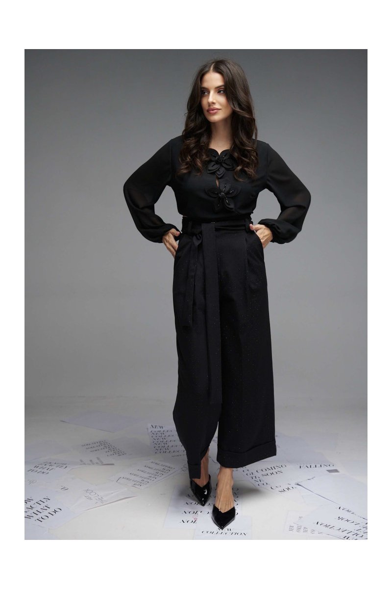 Ζιπ κιλότ με στρας Brigitte Boutique