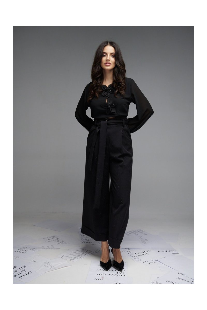 Ζιπ κιλότ με στρας Brigitte Boutique
