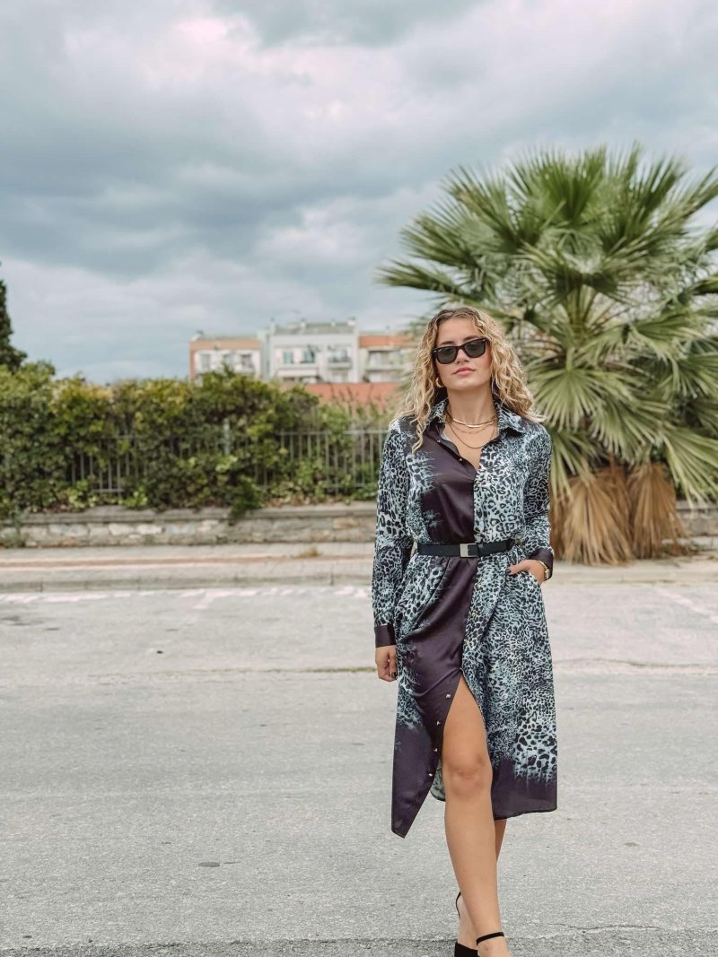 Μίντι Σατέν Φόρεμα Animal Print | 3 Λεπτομέρειες για Χειμώνα 2025