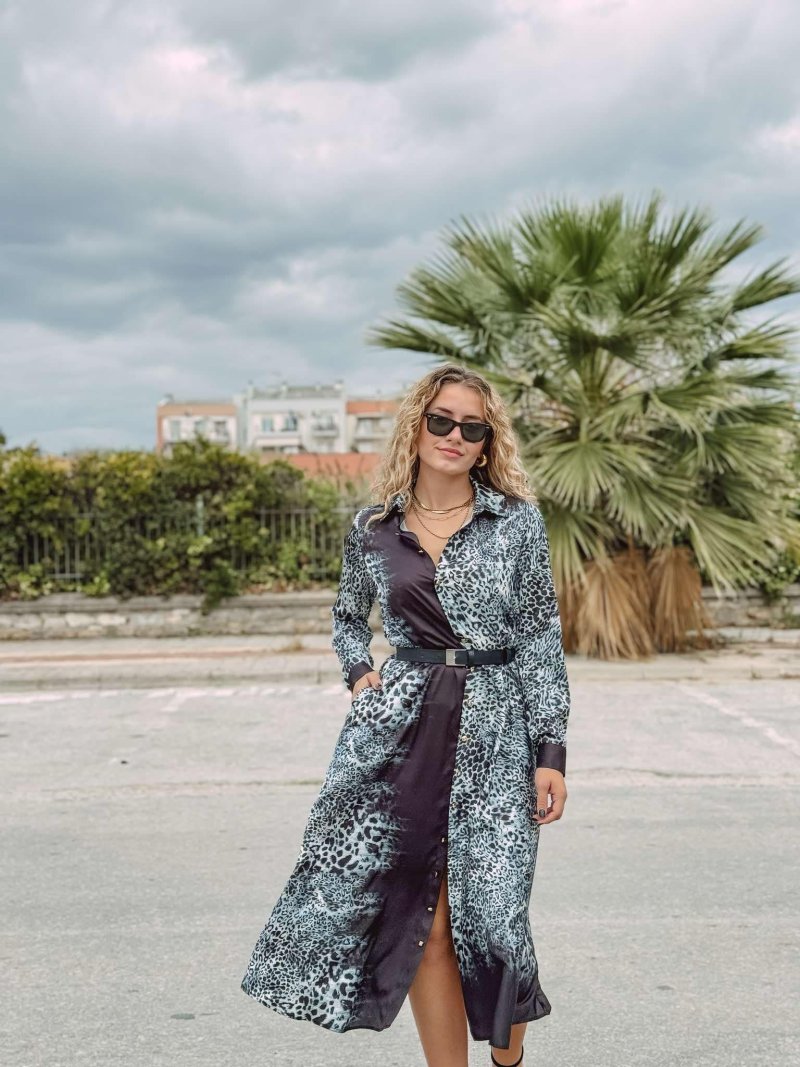 Μίντι Σατέν Φόρεμα Animal Print | 3 Λεπτομέρειες για Χειμώνα 2025