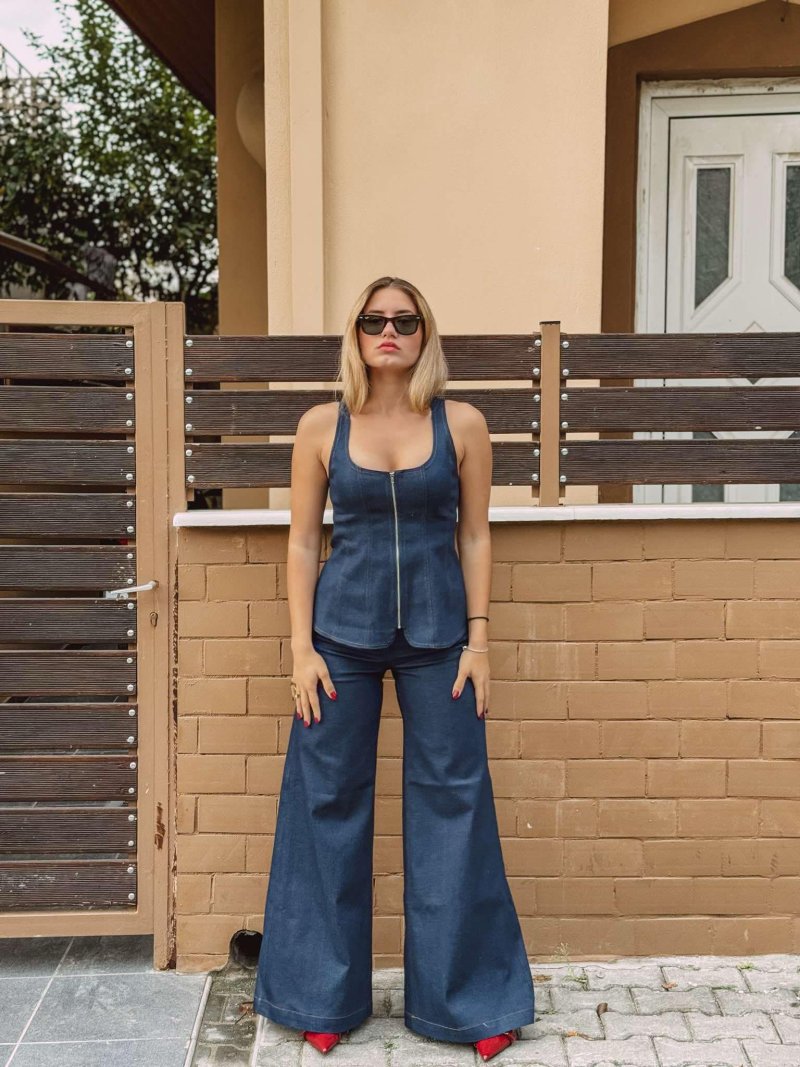 Ψηλόμεσο Jean παντελόνι