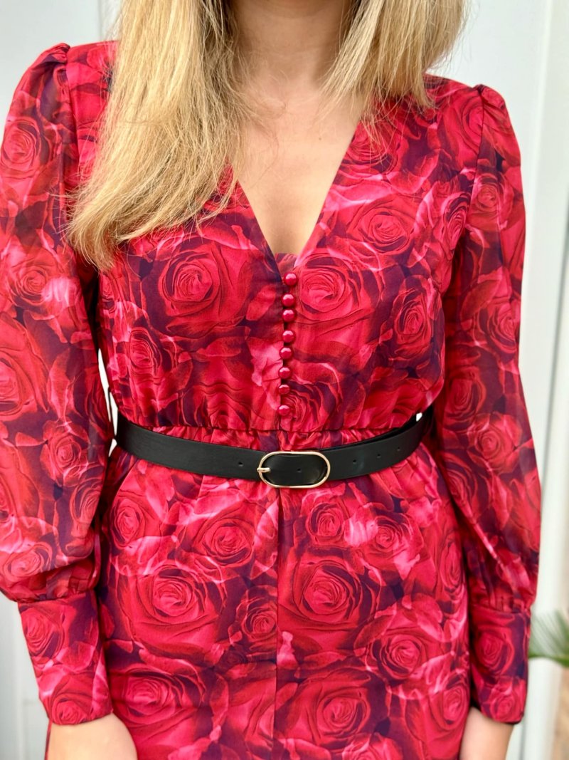 Μάξι σιφόν φόρεμα με ζώνη Gabrielle Dress Mind Matter