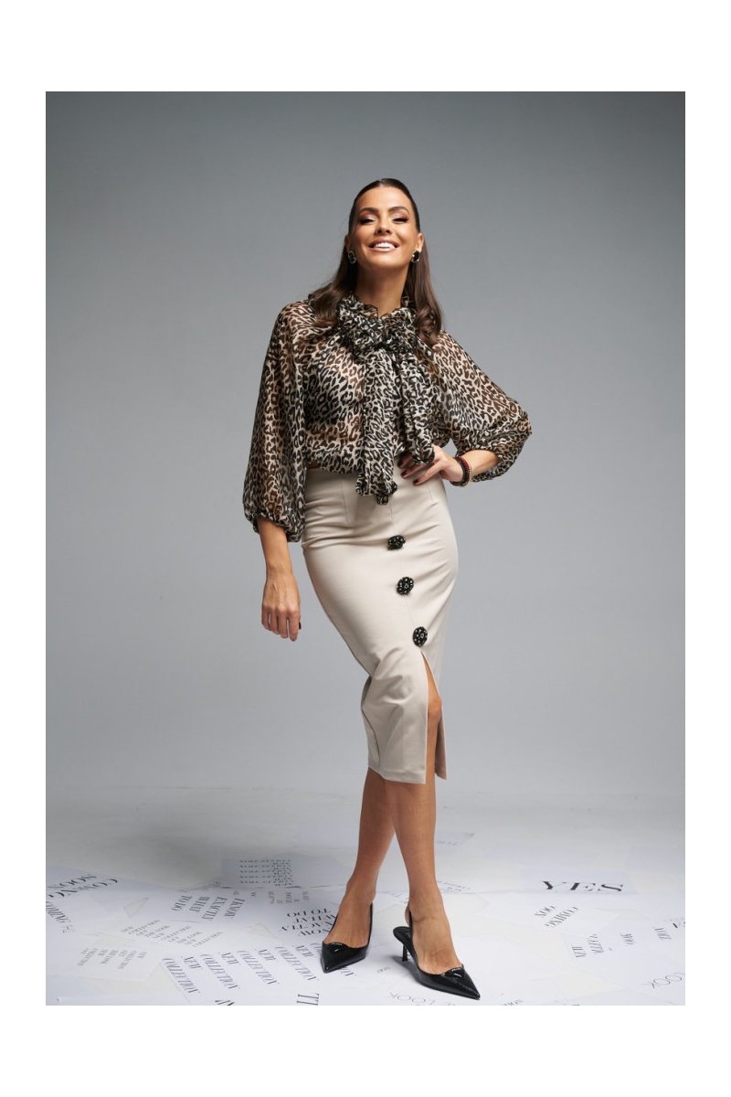 Brigitte Boutique Midi Φούστα Λιείδα - Πολυτέλεια και Στυλ για Βραδινές Εμφανίσεις