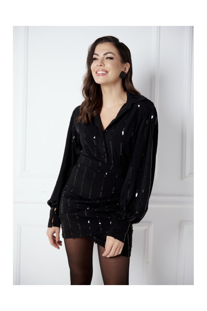 Brigitte Boutique Πουκάμισο με Παγιέτες - Κομψότητα και Λάμψη