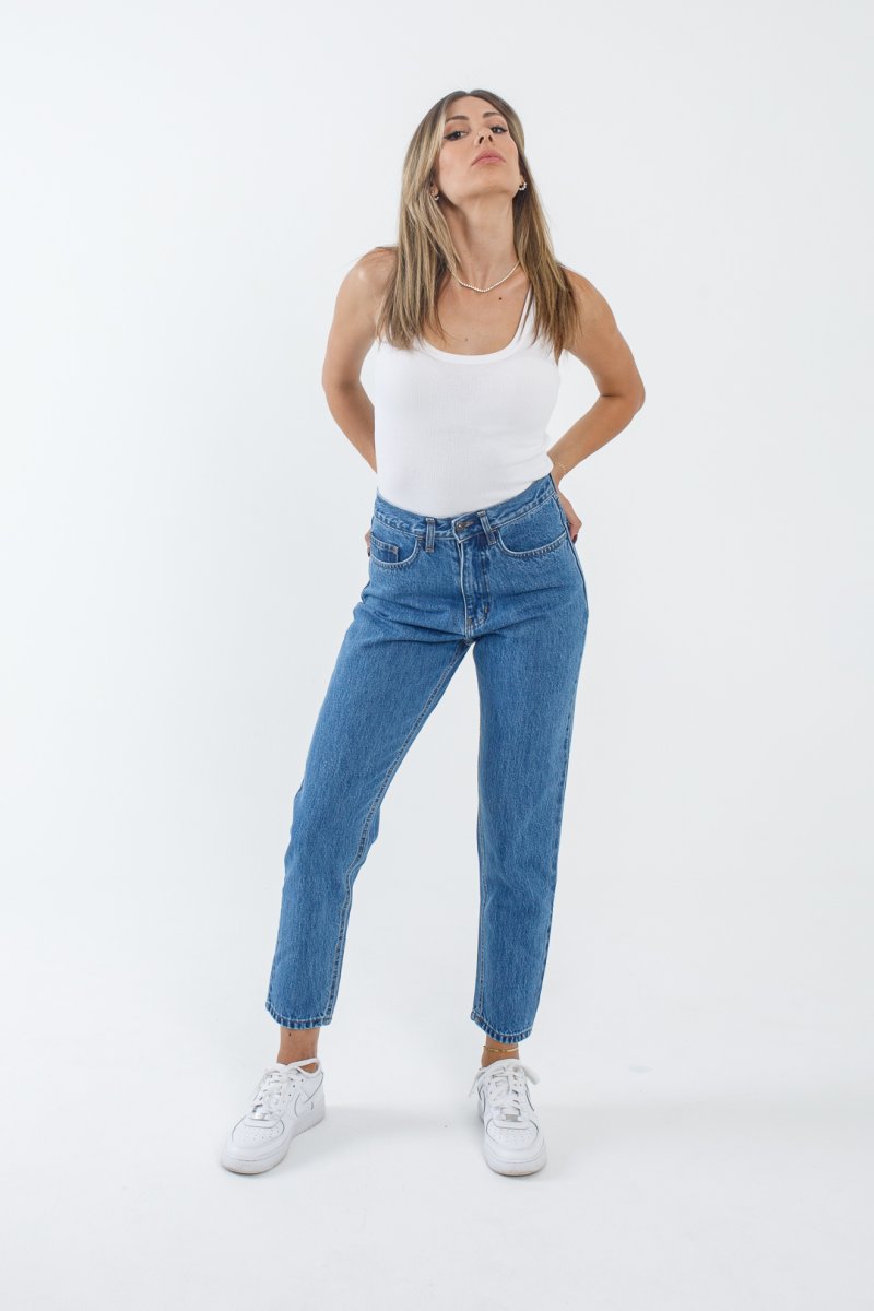 Jean παντελόνι Sinthia mid blue
