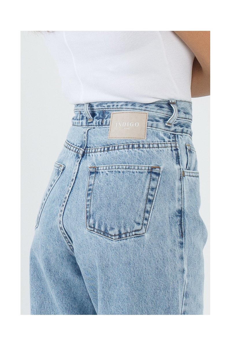 Jean παντελόνα Indigo Double Belt