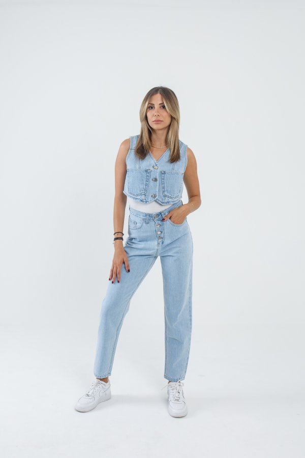 Jean παντελόνι Marilena Buttons