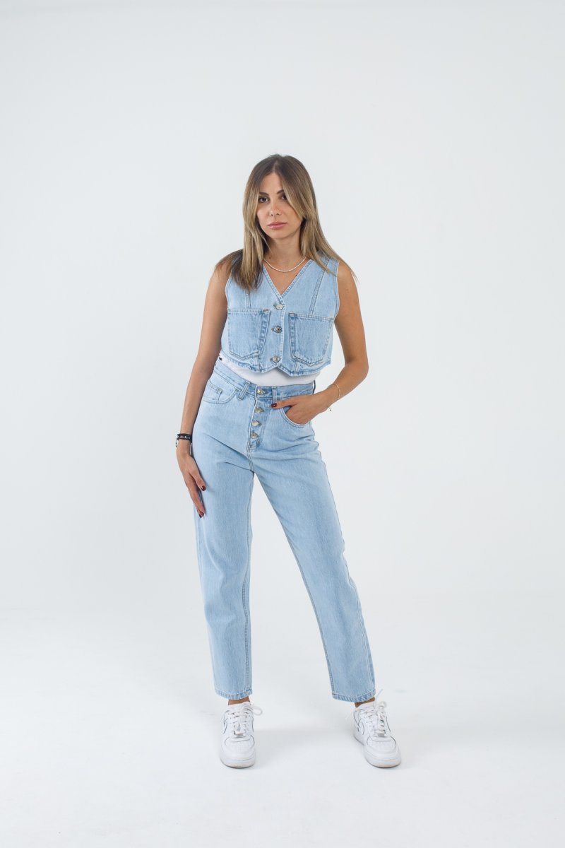 Jean παντελόνι Marilena Buttons