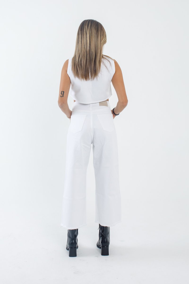 Zip τζιν παντελόνι Zina White