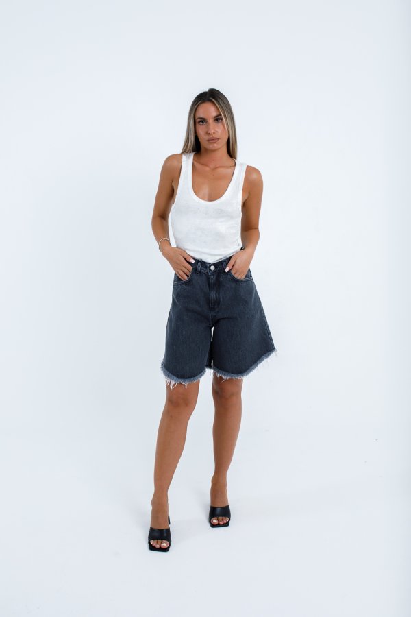 Ψηλόμεσο σορτς Dona Shorts grey