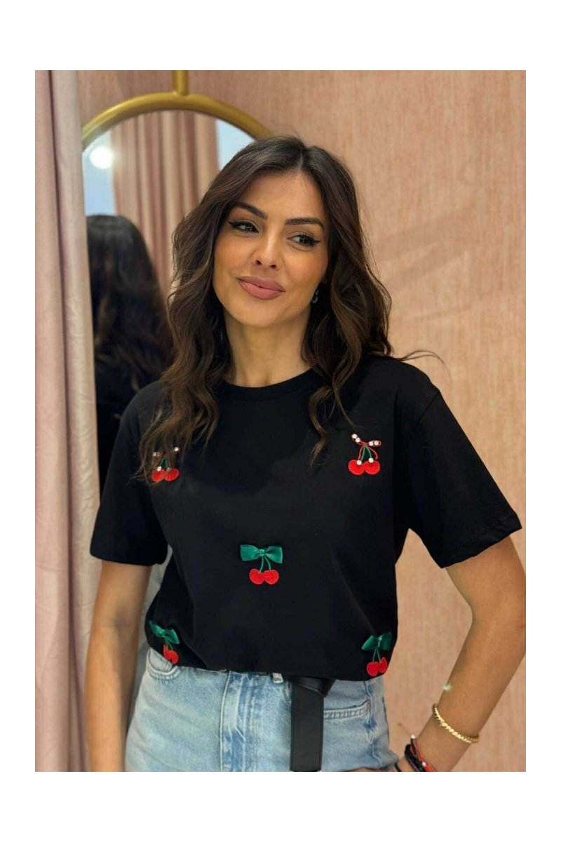 T shirt με σχέδια κεράσια