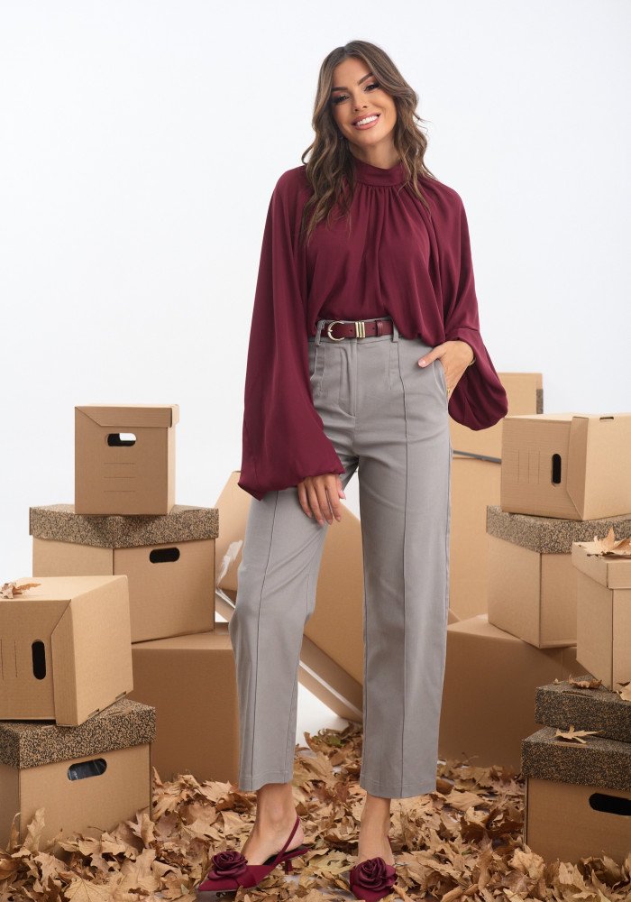 Τοπ μακρυμάνικο με σούρα Τοπ μακρυμάνικο με σούρα