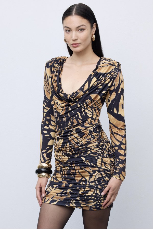 Butterfly Mosaic Jersei Mini Dress