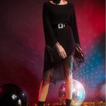 Γυναικείο ασύμμετρο φόρεμα με κρόσσια Avil