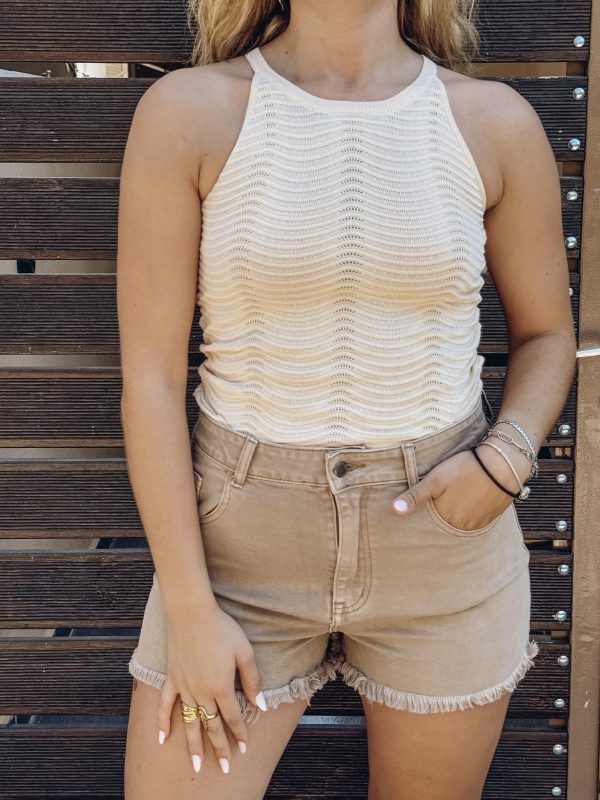 Γυναικείο jean σορτς ψηλόμεσο