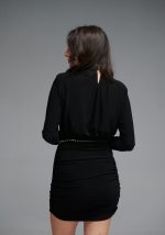 Γυναικείο φόρεμα μίνι με βάτες στους ώμους Brigitte