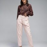 Γυναικείο υφασμάτινο παντελόνι με πιέτα Brigitte