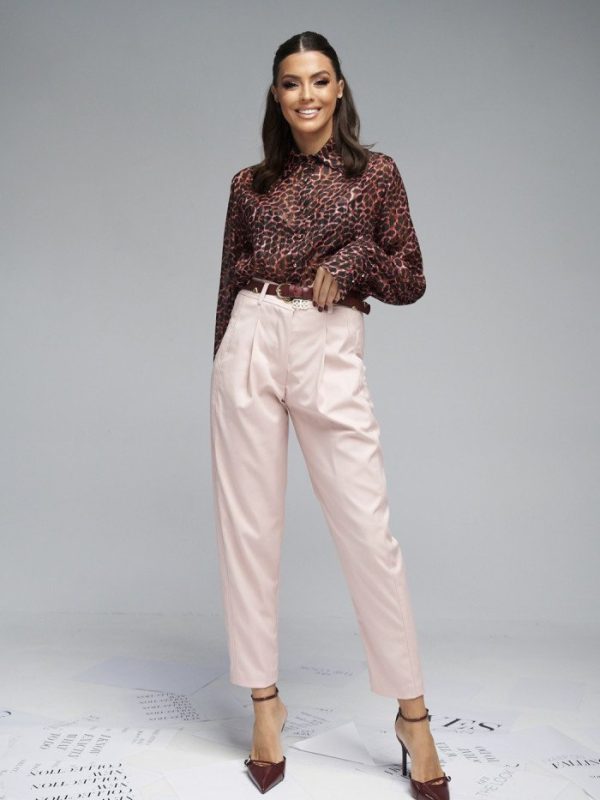 Γυναικείο υφασμάτινο παντελόνι με πιέτα Brigitte