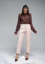 Γυναικείο υφασμάτινο παντελόνι με πιέτα Brigitte