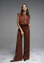 Υφασμάτινο παντελόνι με λάστιχο Brigitte