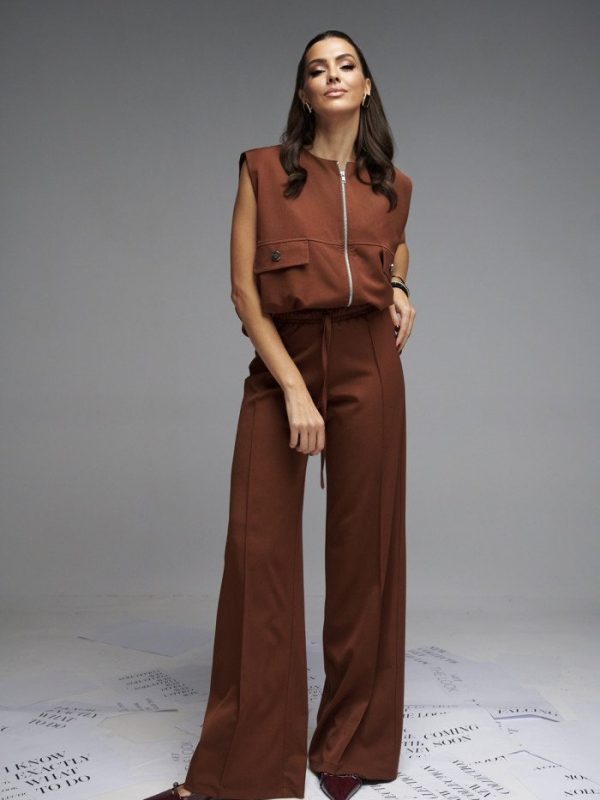 Υφασμάτινο παντελόνι με λάστιχο Brigitte