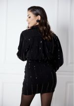 Φούστα μίνι με σούρα στα πλάγια Brigitte