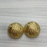 Σκουλαρίκια χρυσά στρόγγυλα vintage