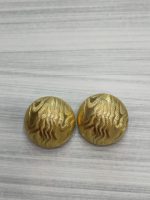 Σκουλαρίκια χρυσά στρόγγυλα vintage
