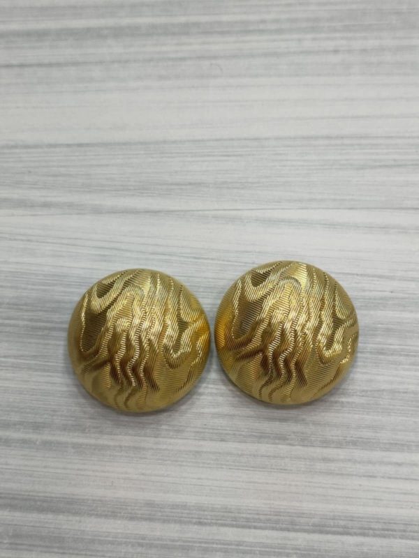 Σκουλαρίκια χρυσά στρόγγυλα vintage