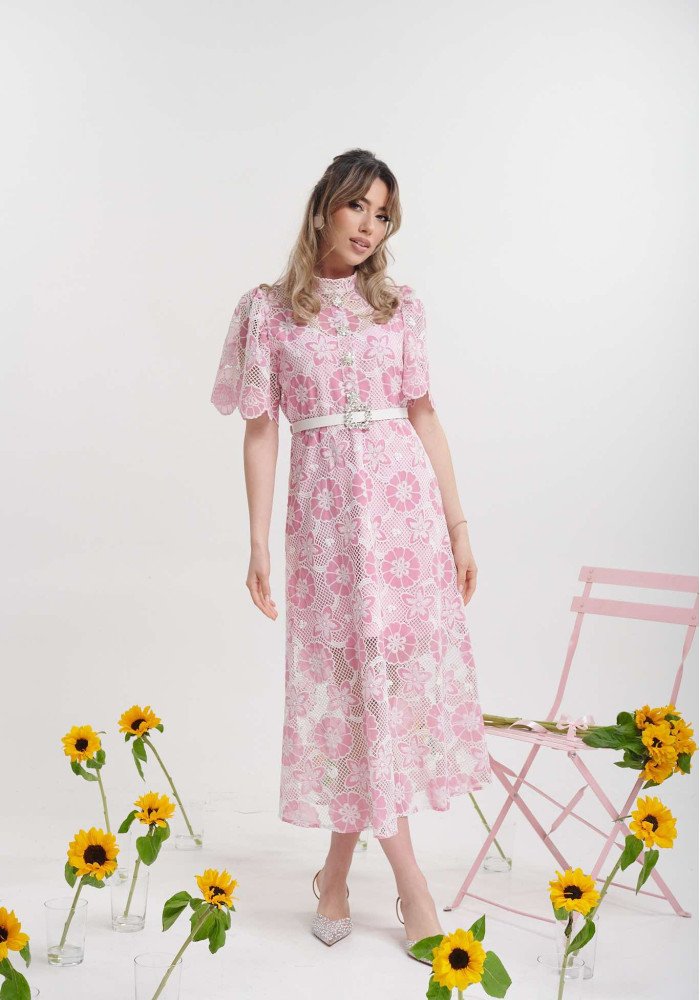 Φόρεμα μίντι μοναστηριακό δαντέλα Brigitte Φόρεμα μίντι μοναστηριακό δαντέλα Brigitte