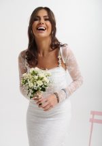 Φόρεμα μάξι λευκό με τιράντα Brigitte