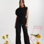 Παντελόνα με λάστιχο και κορδόνι στη μέση