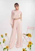 Παντελόνα ψηλόμεση σατέν